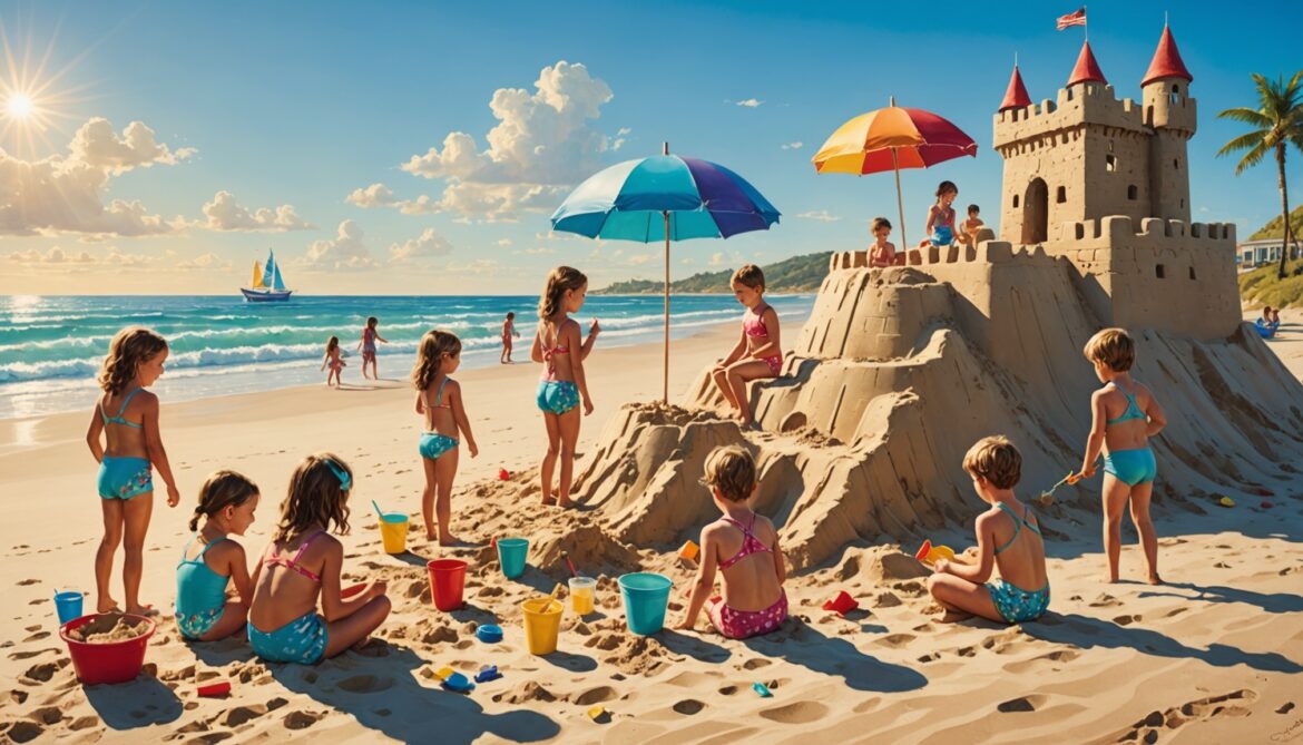 Activités amusantes pour les enfants pendant des vacances en bord de mer